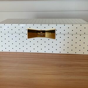 Kate Spade Polka Dot Velvet-Lined Box